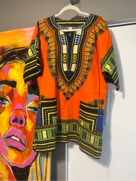 Tops - Mama & Papa Traditional African Dashiki Tunic Top OSFM